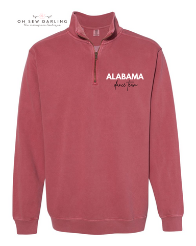 Alabama Dance Team Half Zip Pullover