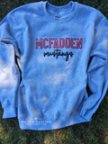 3D Puff Embroidery Sweatshirt - Double Word - Straight & Cursive font