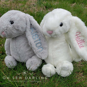 Plush Bunny - Embroidered & Personalized