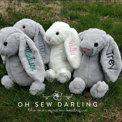 Plush Bunny - Embroidered & Personalized