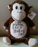 Animal Cubbies with Birth Stats