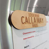 Look What I Made  Personalized Magnet - Laser Engraved