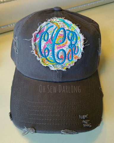 Paisely Patch Hat - Personalized
