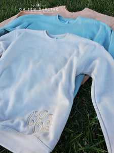 Bella Canvas Premium Sweatshirt - With Embroidery or Without