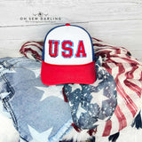 USA Patch - Red White & Blue Trucker Hat