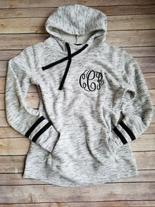 Women's Striped Fleece Pullover