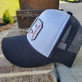 Sports Number Patch Hat Black & White - Chenille Patches