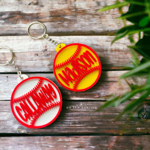 Acrylic Personalized Ball Name Tag