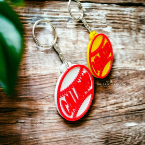 Acrylic Personalized Ball Name Tag