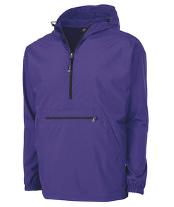 Charles River Half Zip : Pack N Go Pullover Rain Jacket