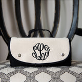 Canvas Roll Up Cosmetic Bag
