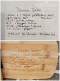 Custom Handwriting Bamboo Cutting Board