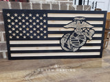 CNC American Flag - Military Add ons