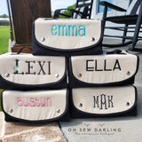 Canvas Roll Up Cosmetic Bag