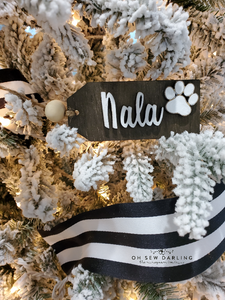 Personalized Name Tag - 3D - Laser Cut - Stockings, Gifts, Ornaments
