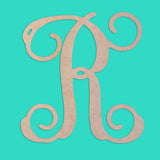 Single Initial Wood Monogram